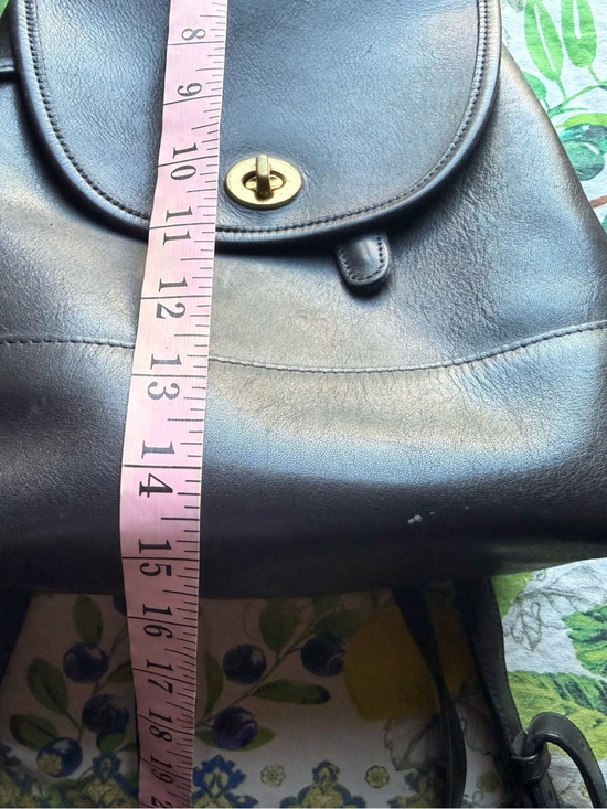 Coach Black Leather Backpack with Turn-Lock Hardware main image 10